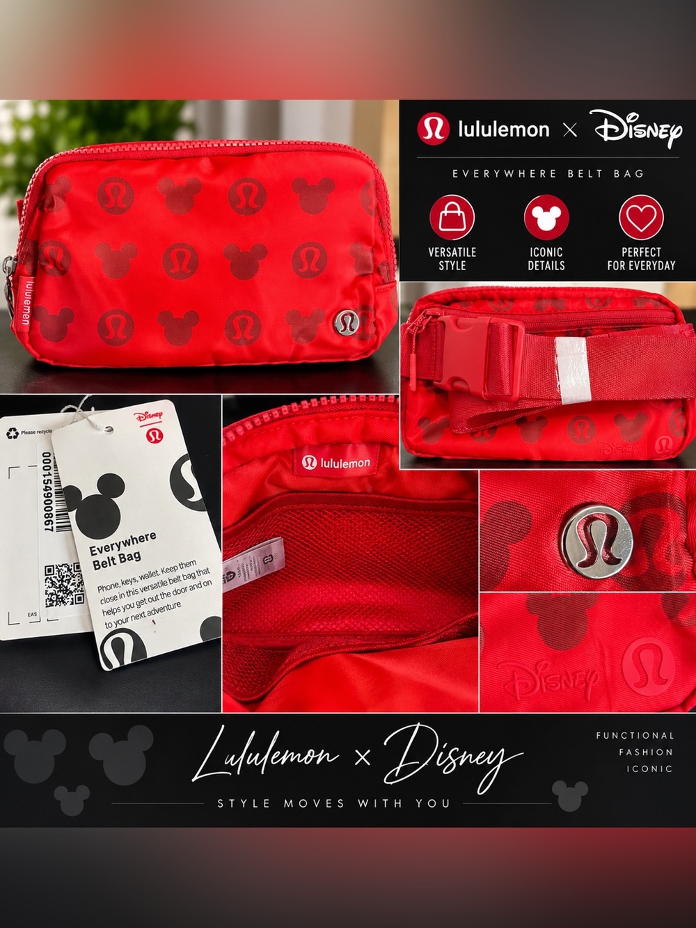 lululemon athletica Red Everywhere Belt Bag